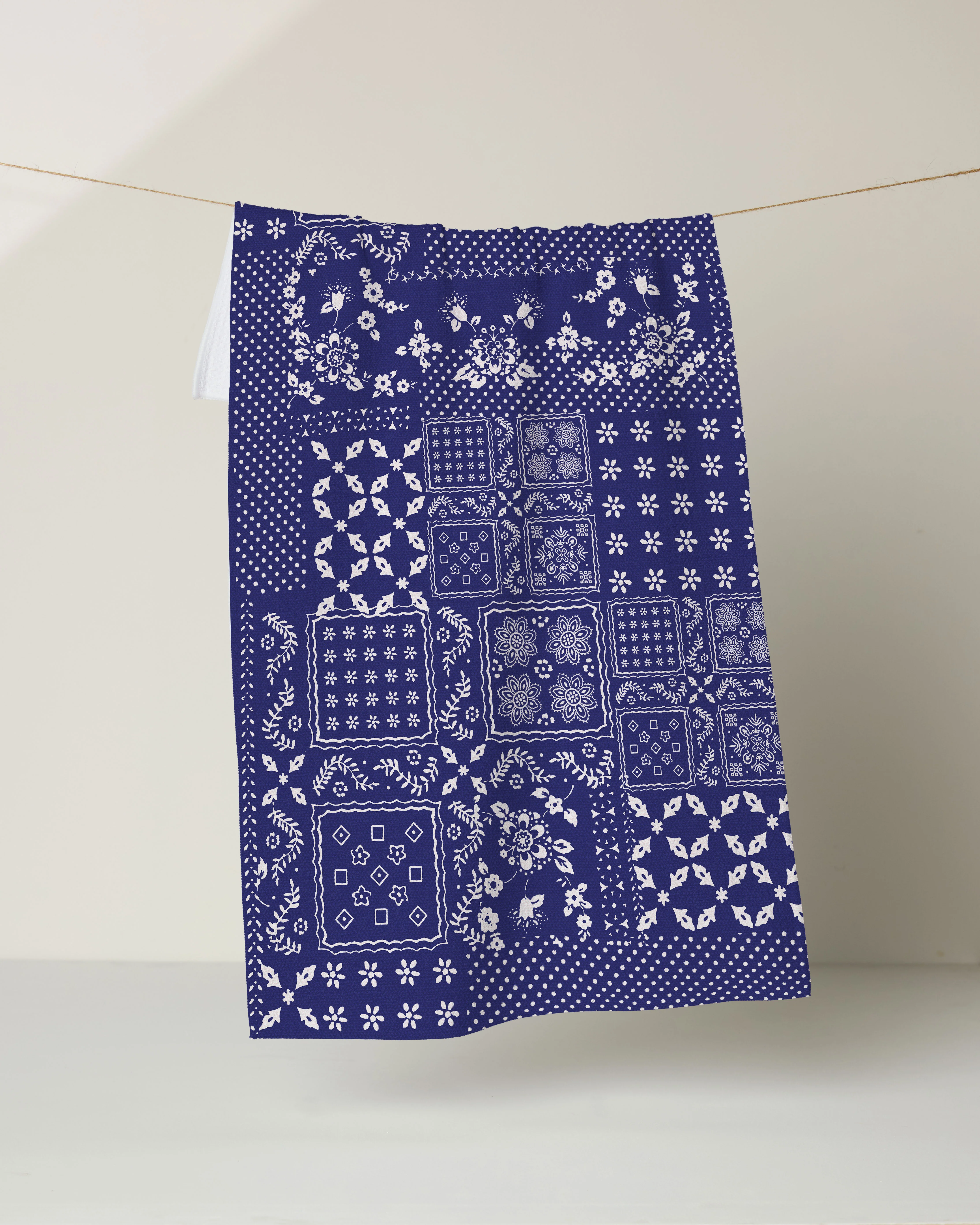 Blossoming Bandanna Blue