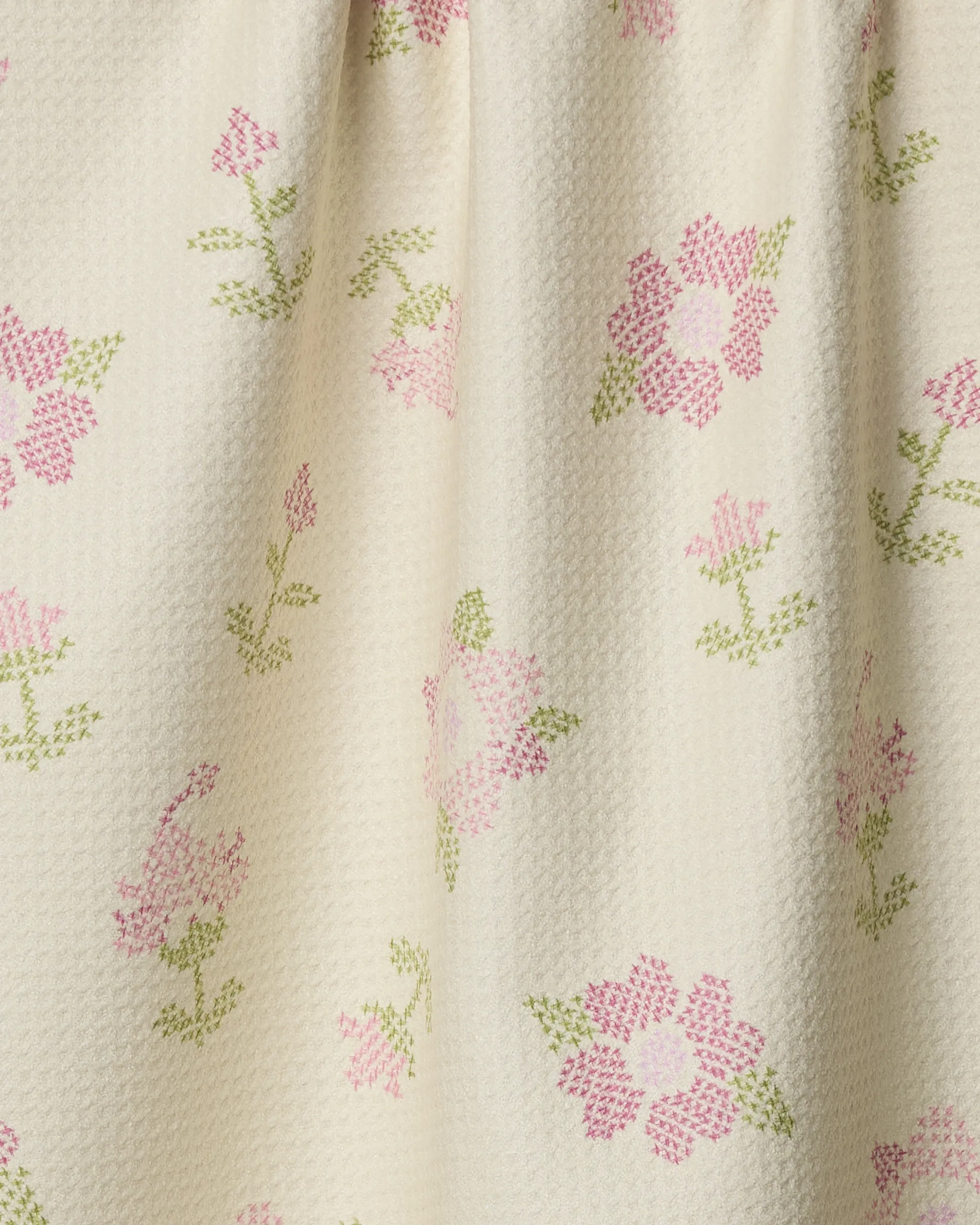 Cross Stitch Floral Yellow - Image 2