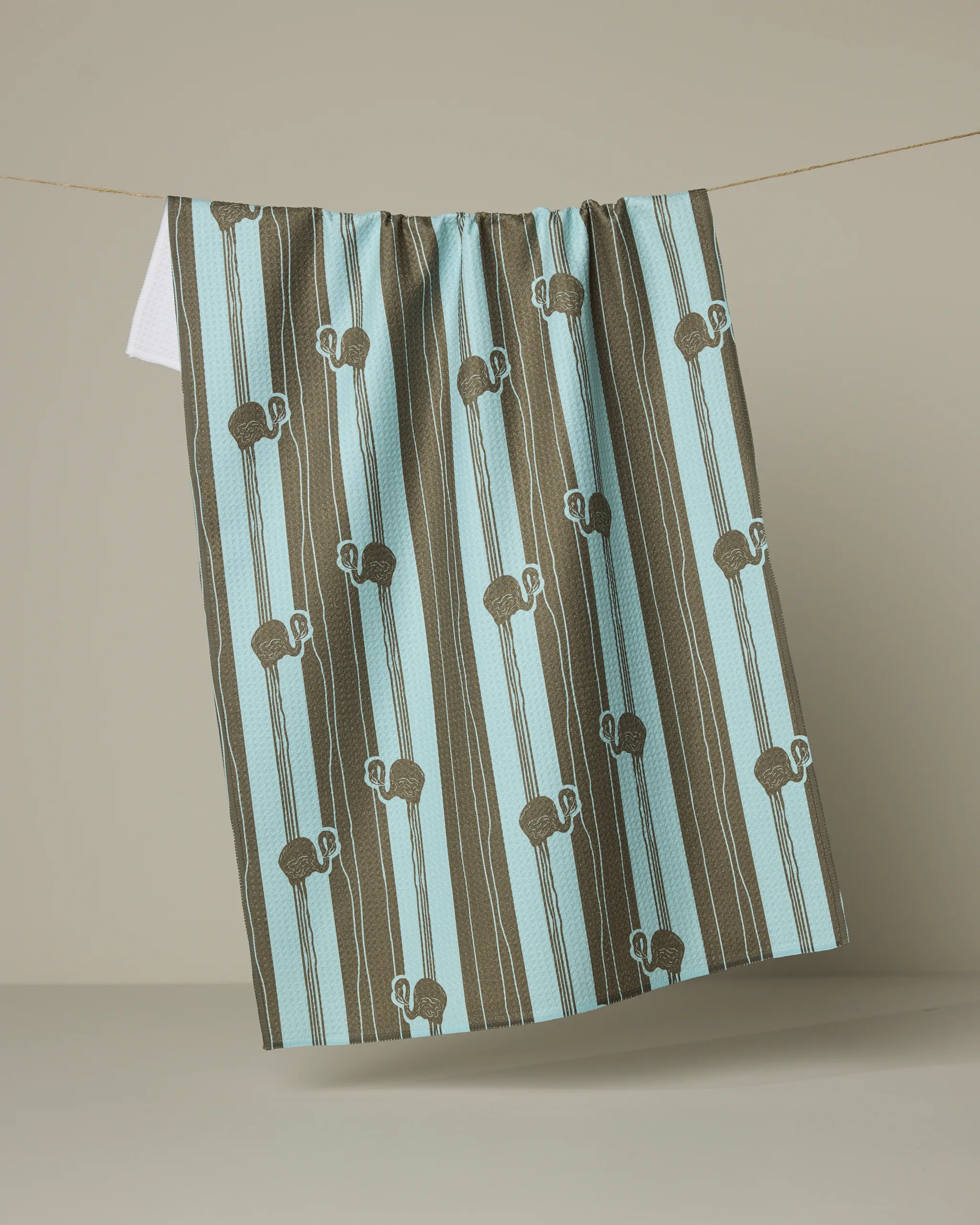 Flamingo Stripe Teal