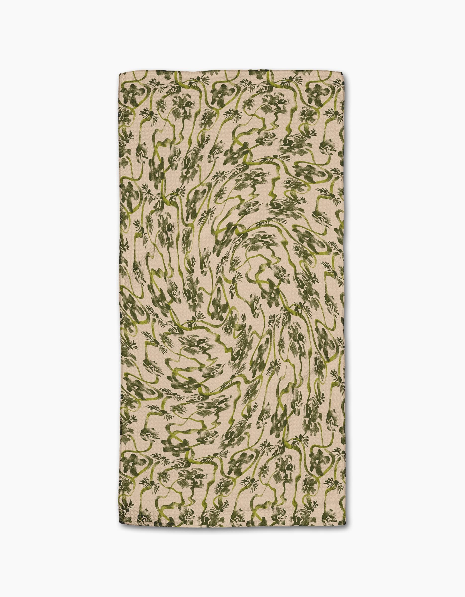 Floral Swirls Green