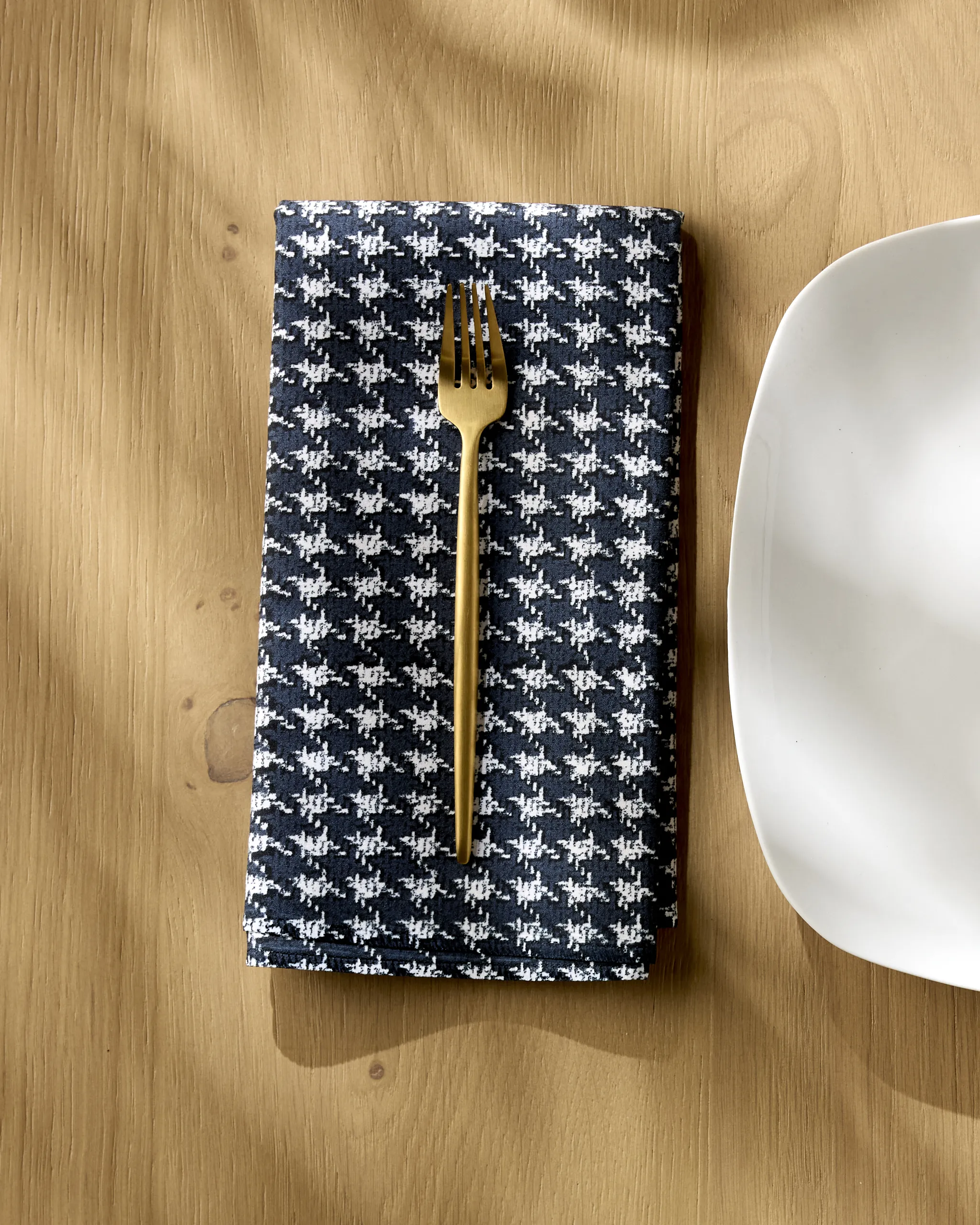 Houndstooth Black