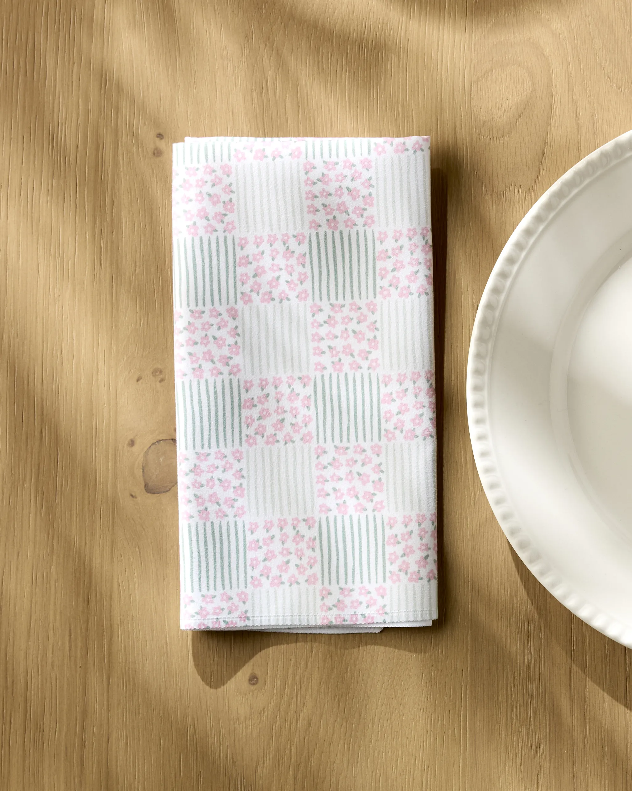 Mini Flowers and Stripes Check - Image 2
