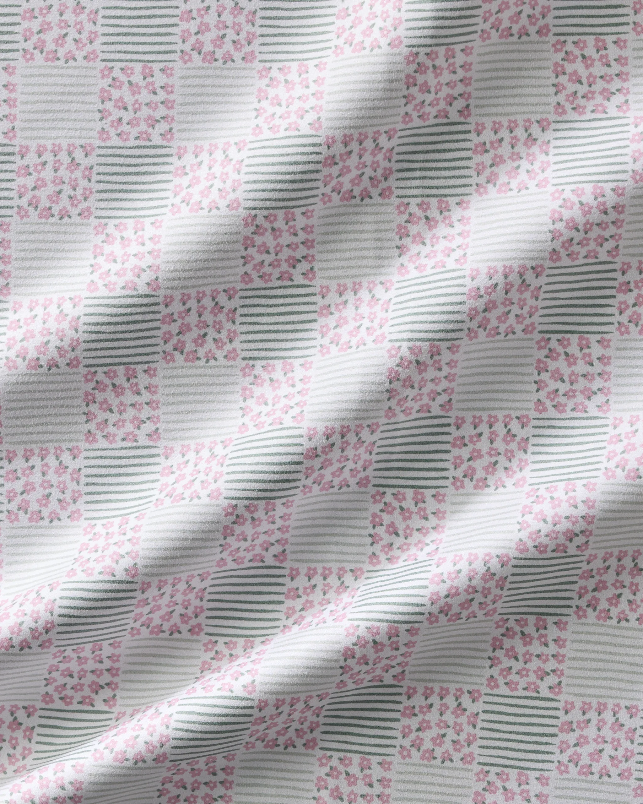 Mini Flowers and Stripes Check - Image 3