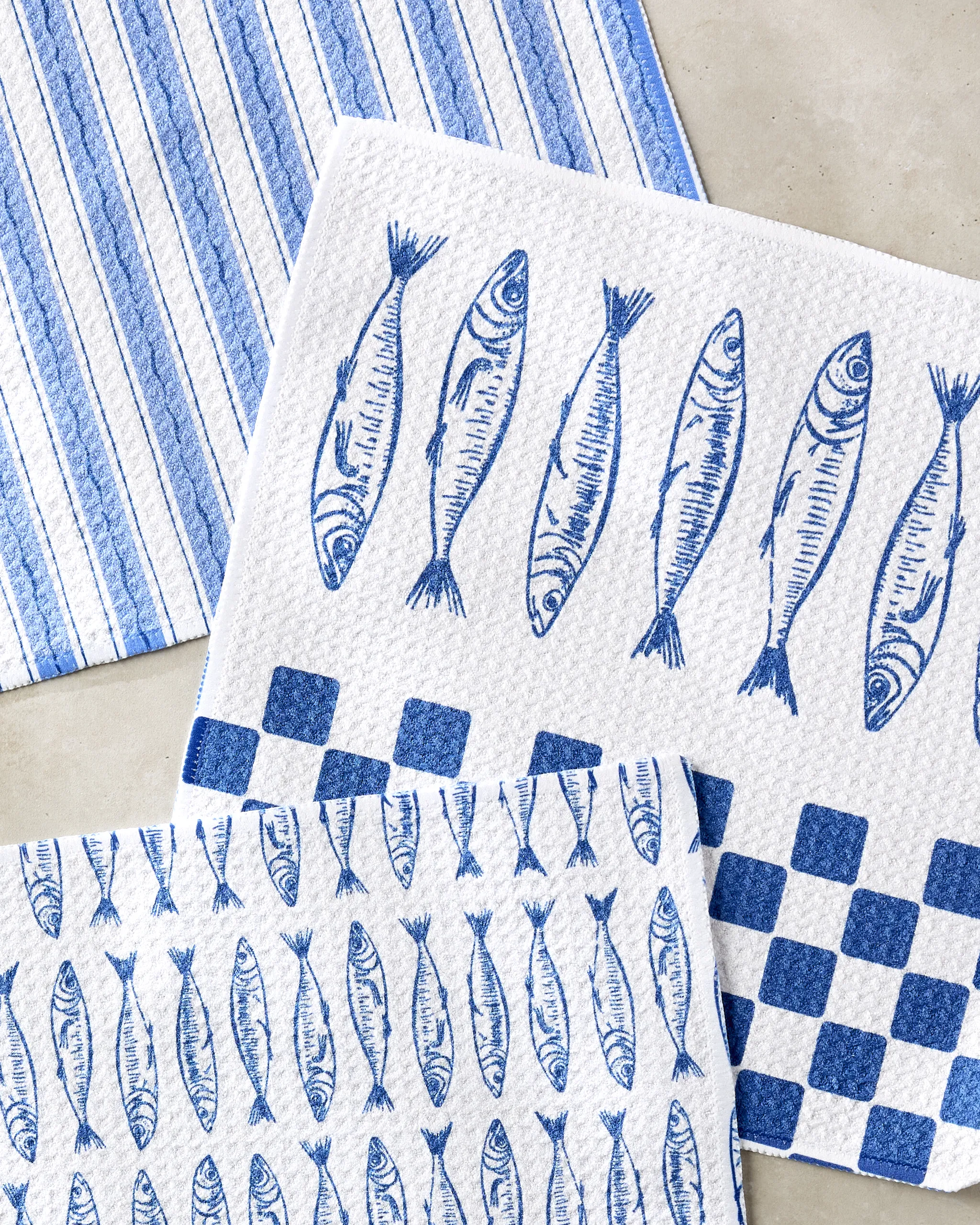 Sardine Check Blue - Image 2