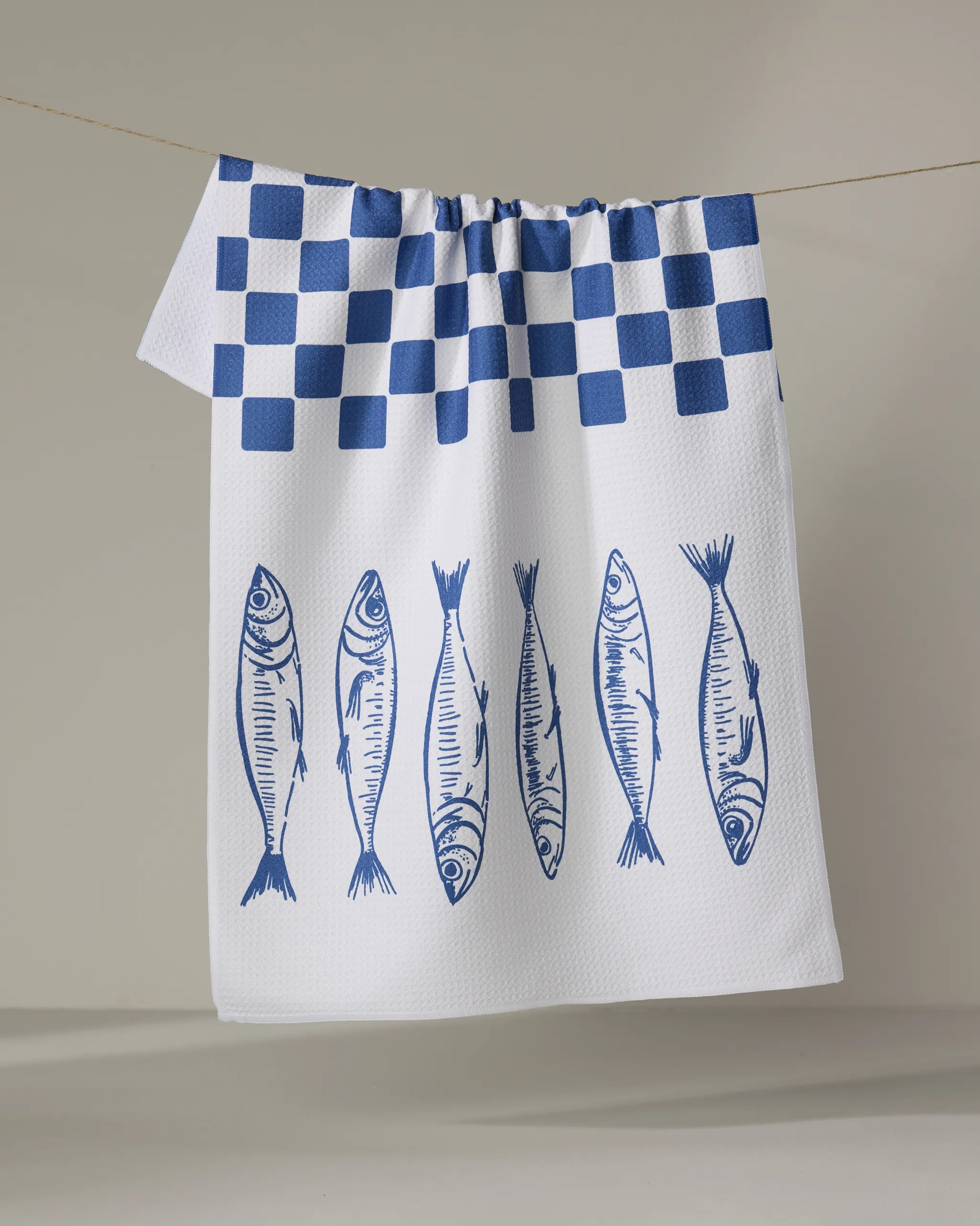 Sardine Check Blue